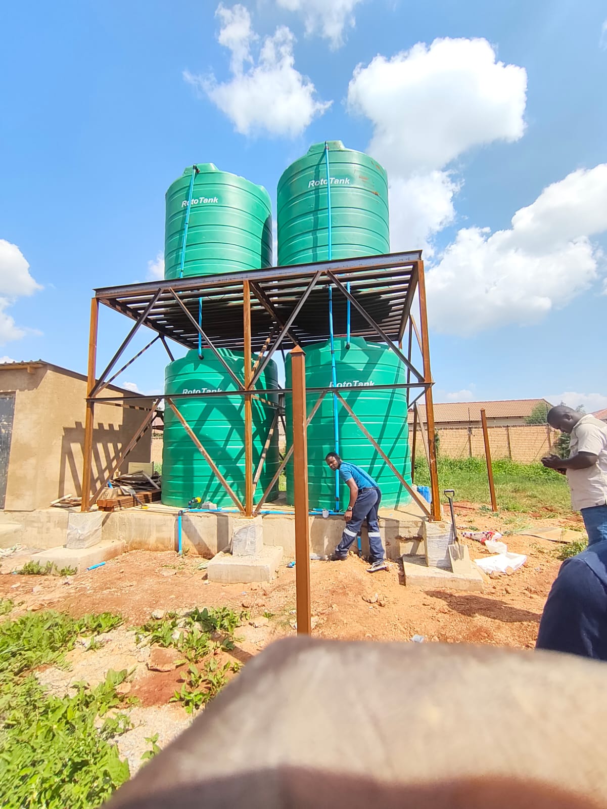 Elevated water storage tower in Midrand