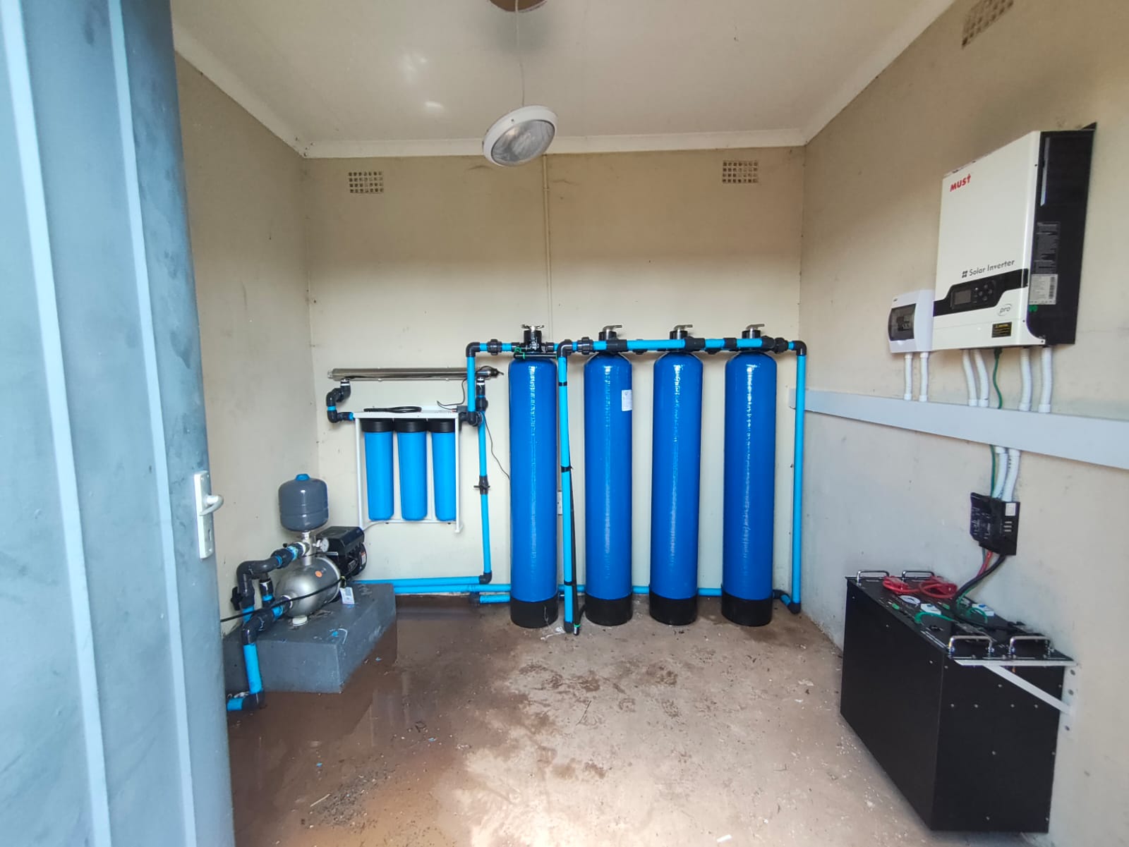 Full filtration and backup plant installed at a Sandton property